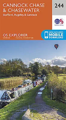 £8.05 • Buy Cannock Chase Explorer Map 244 Ordnance Survey