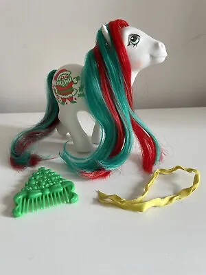 Merry Treat W/ Christmas Tree Comb & Ribbon 1989 My Little Pony G1 Santa Holiday • $75