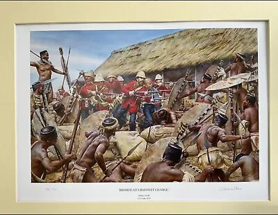 Art Print   Bromheads  Charge Zulu War  Limited Edition Print • £59.99