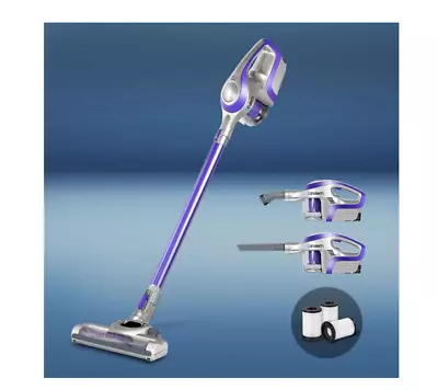 Devanti Handheld Vacuum Cleaner Cordless Stick Vac HEPA Filter Purple 150W • $89