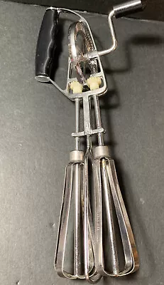 Vintage Maynard Black Egg Beater Hand Mixer Retro 50s Kitchen • $15