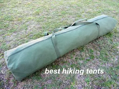 $37.05 • Buy NEW* Heavy Duty Long Canvas Steel Pole Carry Bag Camping Tent Tarp Awning 2 Size