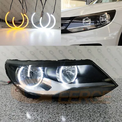 For Volkswagen VW Tiguan I 5N Ultra Bright Led Angel Eyes Kit Halo Rings • $39.09