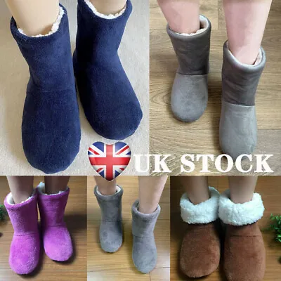 £8.99 • Buy Bootie Womens Indoor Ankle Warm Slippers Shoes Winter Ladies Boots Size 3-9