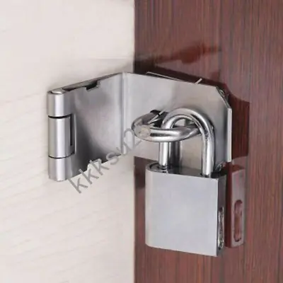 90 Degrees Hasp And Staple Gate Door Shed For Padlock Latch Lock US • $12.69