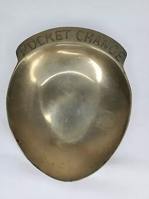 Vintage Brass Pocket Change Trivet Holder 3 1/2  • $16