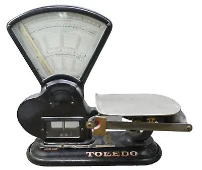 Antique 4 Pound Cast Iron Mailing TOLEDO Scale 729 AK 352895 VTG INDUSTRIAL • $325