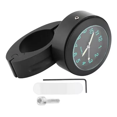 22/25mm Motorcycle Handlebar Mount Clock Watch Built-In Battery(Black ) • $10.89