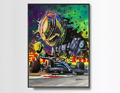 LEWIS HAMILTON F1 Print From Painting By Greg Tillett Poster Formula 1 • £19.99