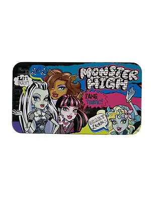 Monster High Dolls Tin Metal Pencil Box Container Decor Storage Rectangular NEW • $12.99