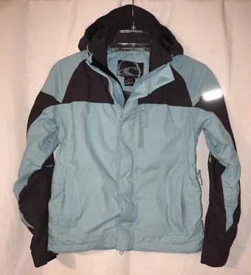 O’Neill Explore Light Blue W/Black Small Hooded Ski Winter Snowboarding Jacket • $89.54