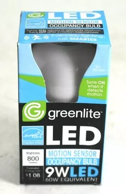 Greenlite 9W (60W Equal) A19 3000K Motion Sensor LED Light Bulb 9W/OMNI/OC • $10.99