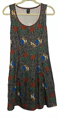 Hot Topic Disney Dress Womens Large Beauty And The Beast Roses Fit & Flare • $19.99