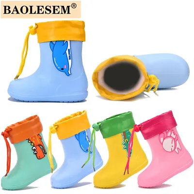 £11.99 • Buy Baby Boys Girls Kids Toddler Children Wellington Boots Wellies Sizes UK Size