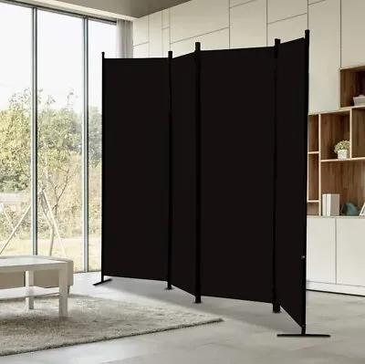 Room Divider 4 Panel Privacy Screens Home Office Accents Furniture Folding Steel • $59.99