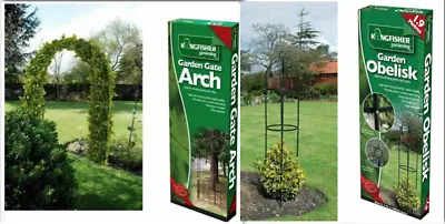 £16.95 • Buy 1.9M Metal Steel Garden Obelisk Rose Plant Flower Climber Home Trellis Support
