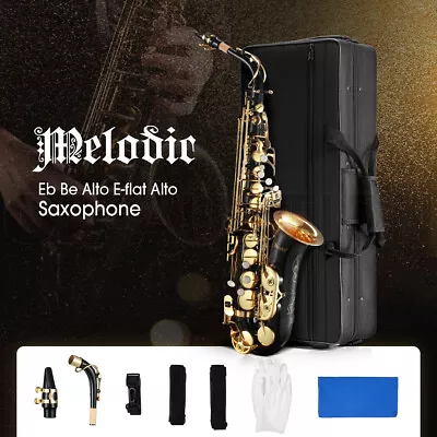 Melodic Eb Be E-flat Alto Saxophone Alto Sax For Beginner Student With Carry Bag • $349.95