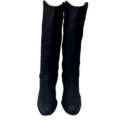 Vince Camuto Kolton Tall Leather Boots SIZE 9M BLACK • $25.97