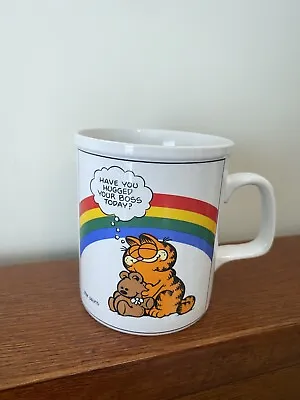 Garfield Coffee Cup  Have You Hugged Your Boss Today?  Vintage 70s Jim Davis • $14.97