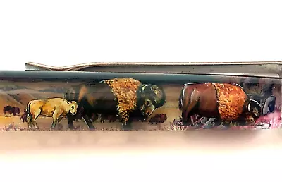 Custer State Park Floaty Pen Moving Buffalo Calf Black Hills South Dakota Vtg • $23.99