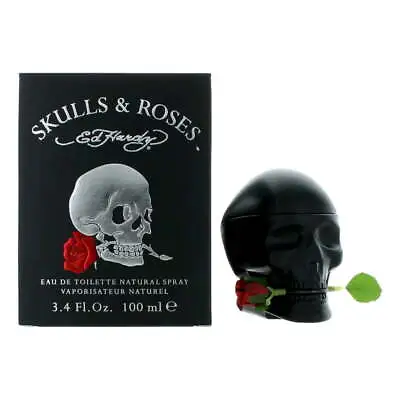 Ed Hardy Skulls And Roses By Ed Hardy 3.4 Oz Eau De Toilette Spray For Men *NIB • $23.27