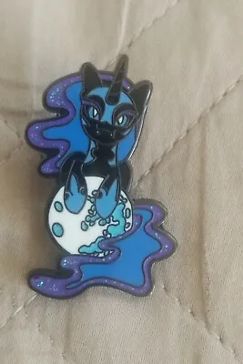 NEW My Little Pony Princess Luna Metal Glitter Enamel Pin Badge • £5.50