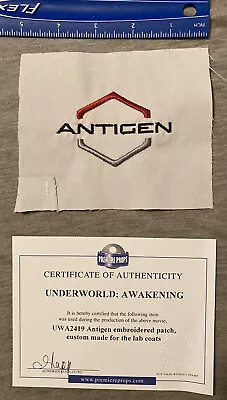 UNDERWORLD AWAKENING Original Movie Prop Production Made Patch W/COA ~2012 • $145