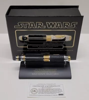 Star Wars Mace Windu .45 Scale Lightsaber Master Replicas SW-302 Complete CIB • $109.99