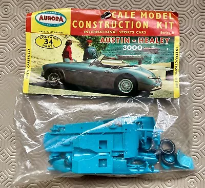 VINTAGE 1960's AURORA AUSTIN - HEALEY 3000 1:32 CAR KIT - FACTORY SEALED • £14.99