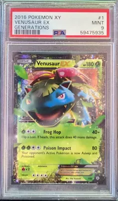 2016 Pokemon XY Generations Venusaur EX PSA MINT 9 • $5