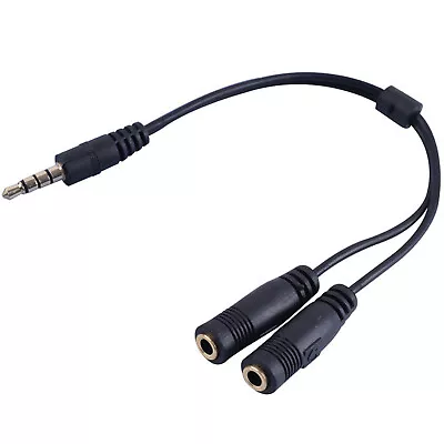 £3.99 • Buy Dual Microphone Earphone/Headphone Adapter Splitter TRRS For Smartphones 