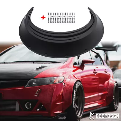 For Honda Civic Si Hatch Matte Fender Flares 4  Wheel Arched CONCAVE Widebody • $94.40