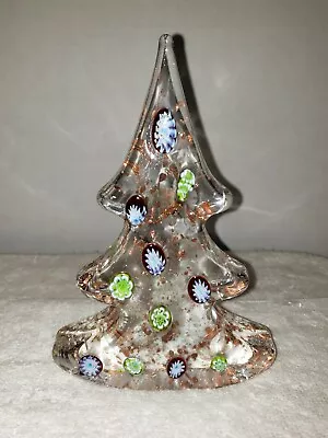 Murano Glass Christmas Tree Standing Decoration Millefiori Made In Italy • $92.88