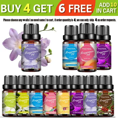 $8.99 • Buy 10ml Fragrance Oil Essential Oil For Candle,Soap Making [ Buy 10 & Pay For 4 ]