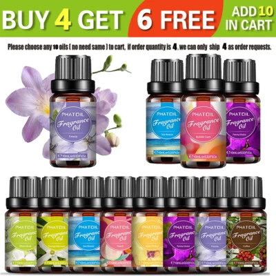 $8.99 • Buy 10ml Fragrance Oil Essential Oil For Candle,Soap Making [ Buy 10 & Pay For 4 ]