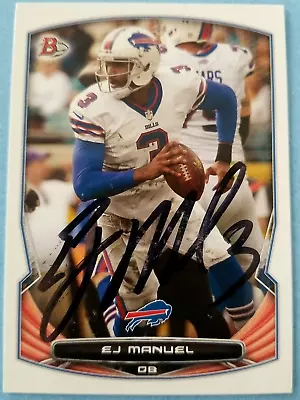 EJ Manuel Buffalo Bills 2014 Topps #82 Autographed Football Card  • $5.50