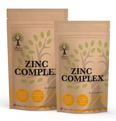 Zinc Complex Capsules Selenium Biotin Anti Aging Beauty UK Supplement Skin Hair • £4.71