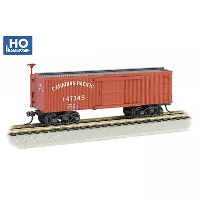 Bachmann USA Old-Time Box Car - Canadian Pacific #147345 HO Gauge 72313 • £29.49