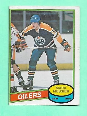 (1) Mark Messier 1980-81 O-pee-chee # 289 Oilers Rookie Creased Card  (j3757) • $65.48