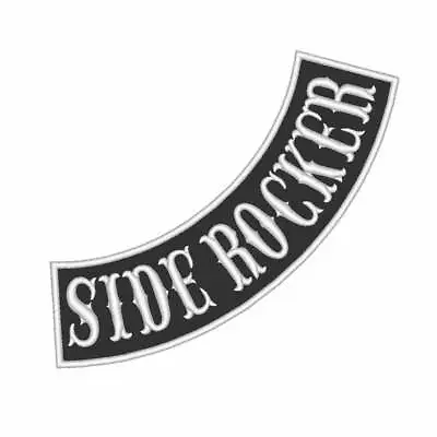 Custom Embroidered Side Rocker Motorcycle Biker MC Sew On Patch Patches  • $6.50