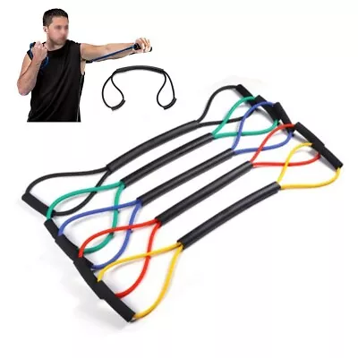 MMA Boxing Resistance Band With Handles Pull Rope Elastic Band For Workouts • $24.84