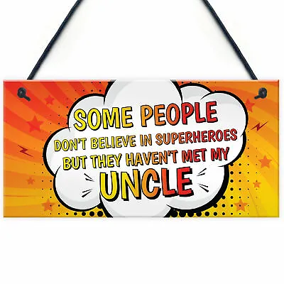 Superhero UNCLE Gifts Thank You Gift From Niece Nephew Uncle Birthday Christmas • £3.99