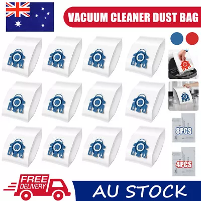 12/48x Vacuum Cleaner Bags For Miele 3D GN COMPLETE C2 C3 S2 S5 S8 S5211 Models • $17.69