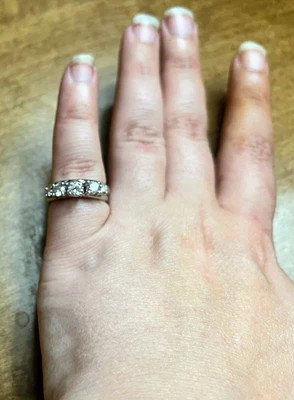 $499 • Buy .83 CT Total Weight Round Cut Diamond Wedding Ring Bridal Set 14K White Gold 
