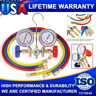 $33.93 • Buy Air Vacuum Pump HVAC AC Diagnostic Manifold Gauge Kit Professional A/C Tool Kits