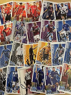 Match Attax Shoot Out And Other Signed Cards.2 • £3.99