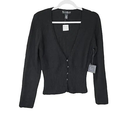 Mercer & Madison Womens Cardigan Size Small XL Black Mohair Blend • $28.45