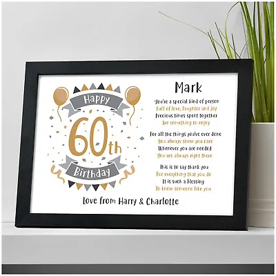 £12.95 • Buy PERSONALISED 18th 21st 30th 40th 50th 60th 70th Birthday Gifts Him Her Mum Dad
