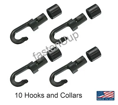 10 Pcs Bungee Shock Cord Hook For 1/4 Inch And 3/16 Inch Rope Terminal Ends T... • $10.95