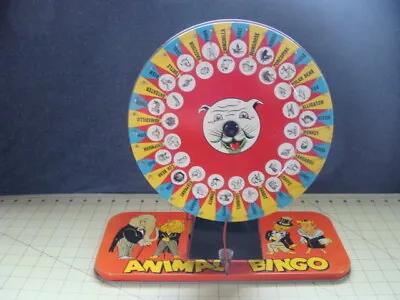 Vintage Animal Bingo Game Metal Baldwin Manufacturing Number 290 • $200